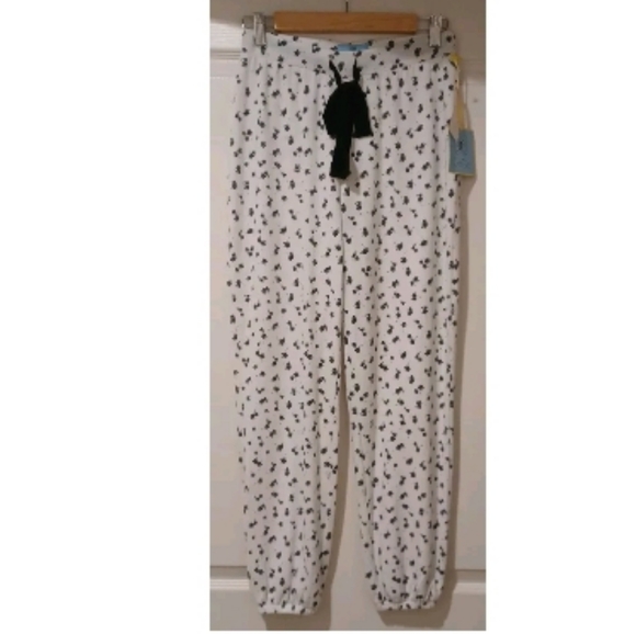 CeCe Holiday Ecru Soft pajamas Jogger Pants Casual - Picture 6 of 13